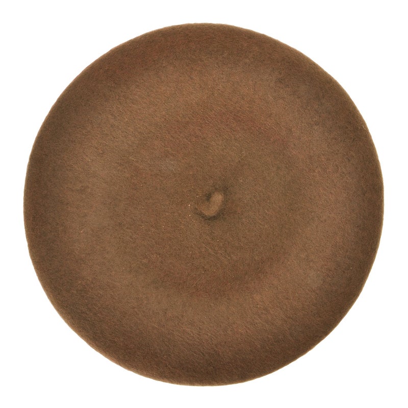 ZLYC Wool Beret Hat Classic Solid Color French Beret for Women Brown - Image 4